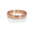 Wide hammered wedding band in red gold. Handmade with recycled metal by EC Design Jewelry in Minneapolis, MN.