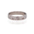 4mm Band in Hammered Palladium with Mixed Diamonds