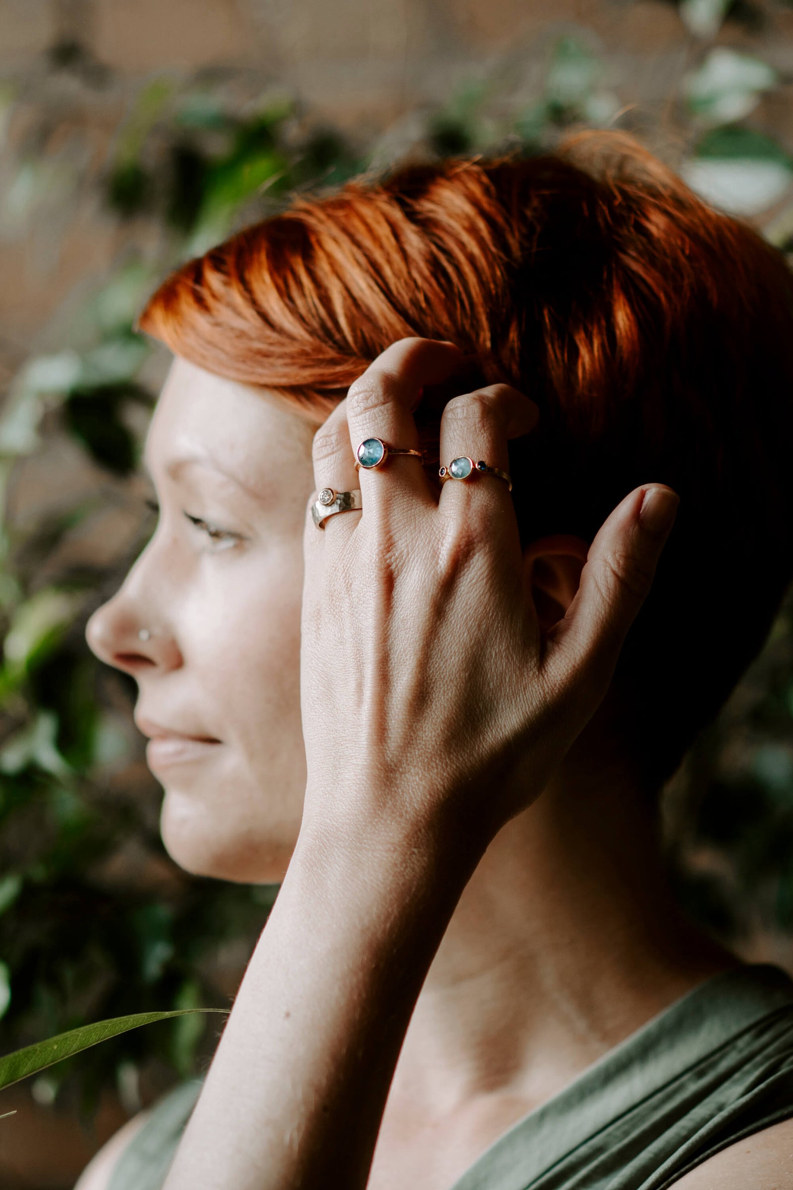 Handmade sapphire rings from EC Design Jewelry in Minneapolis, MN.