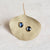 Free-form Blue Sapphire Stud Earrings in Yellow Gold Bezels