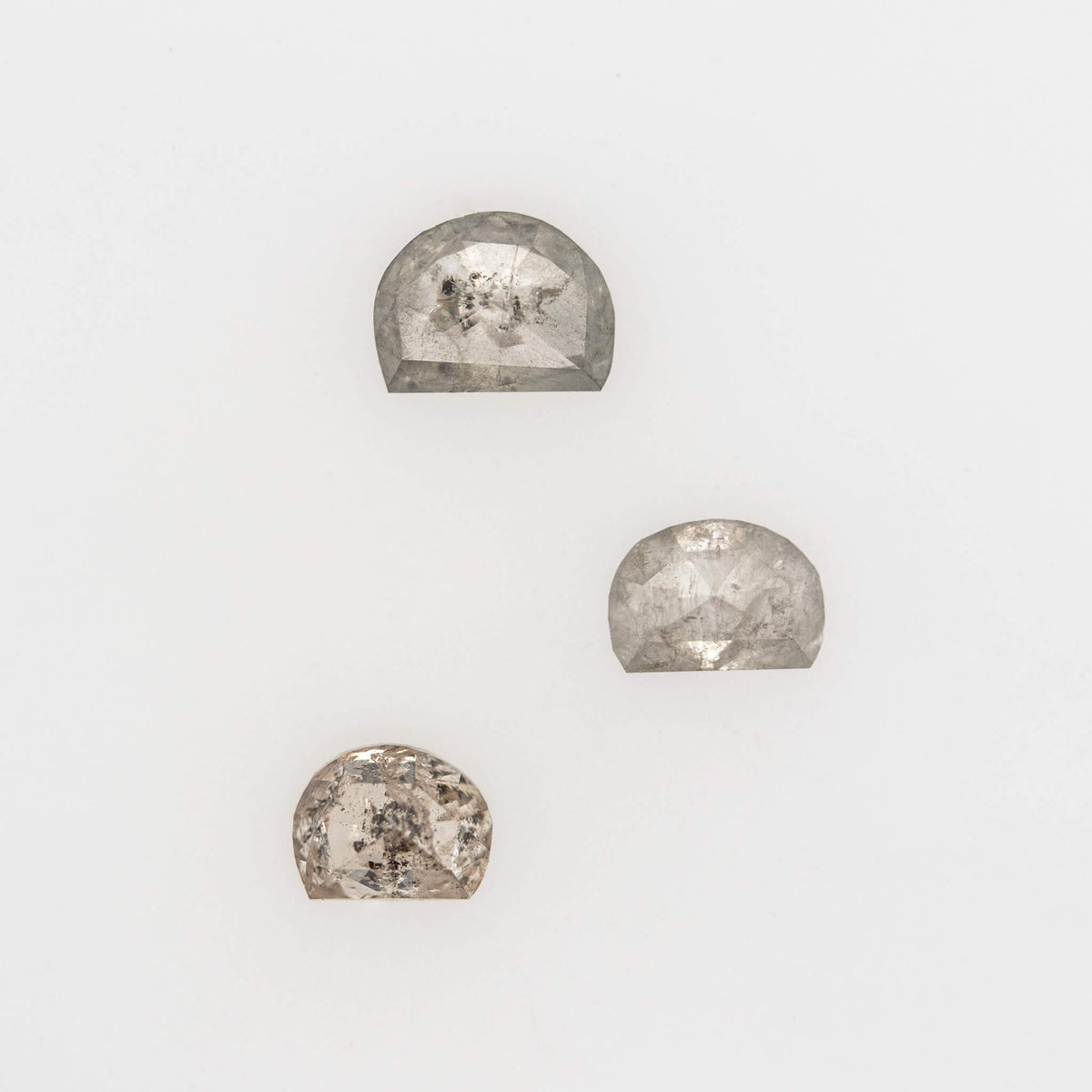 Ld014 Half Moon Salt and Pepper Diamond