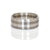8mm Band in Striped Palladium and Sterling Silver