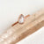 Teardrop Rose Cut Moissanite in Rose Gold