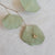 Handmade necklace with white rose cut sapphire bezel set in yellow gold. Made by EC Design Jewelry in Minneapolis, MN.