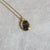 Salt and Pepper Diamond and Yellow Gold Bezel Set Necklace