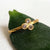 Champagne Diamond 3-Stone Ring in Yellow Gold