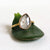 White Rose Cut Teardrop Sapphire Ring in Yellow Gold