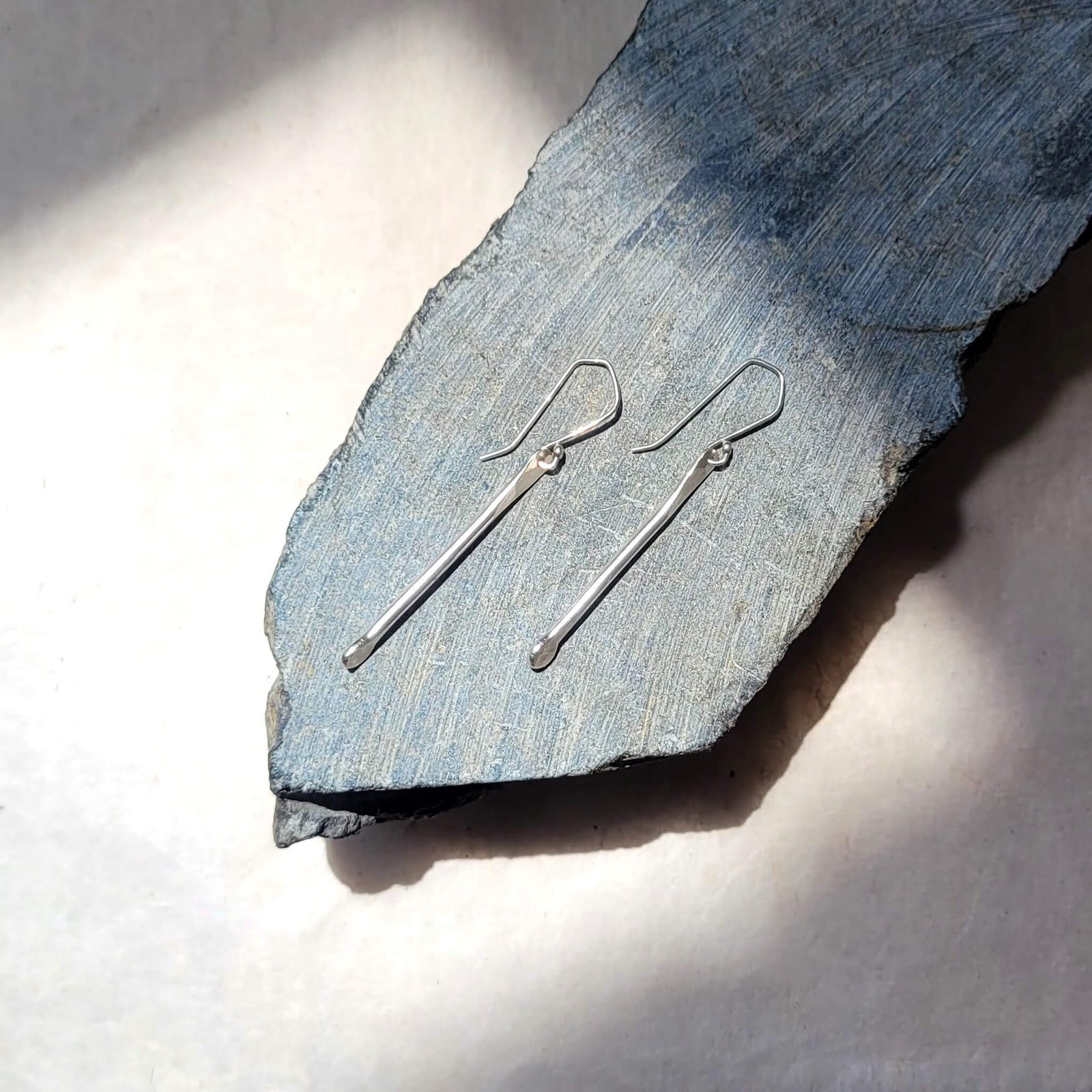 Sterling Silver Twig Earrings