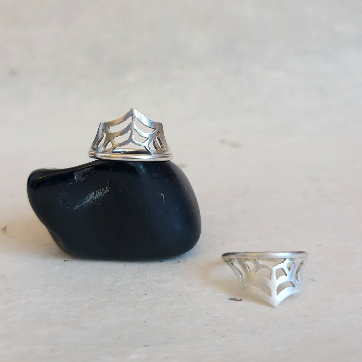 Spider Web Band in Sterling Silver