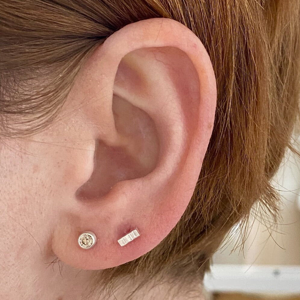 Sterling silver earrings for second hole clearance