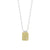 Yellow gold and white diamond rectangle cell pendant. Handmade by EC Design Jewelry in Minneapolis, MN using recycled metal and conflict-free stone.