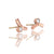 Rose gold and diamond studs from EC Design Jewelry in Minneapolis, MN.