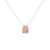 Rose gold cell pendant with champagne diamond accent. Handmade by EC Design Jewelry in Minneapolis, MN.