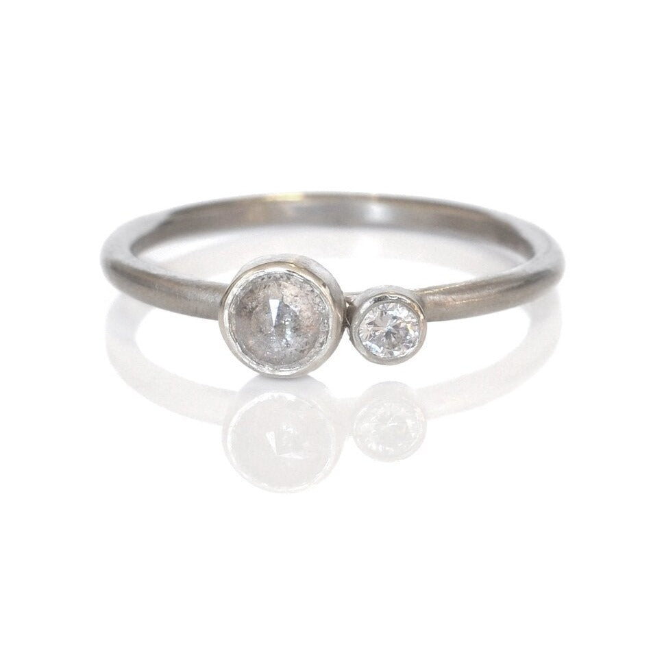 Starlight Ring Tiny - 14K Palladium White Gold & Diamond – The Smithery