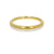 Satin finished yellow gold wedding band. Handmade by EC Design Studio in Minneapolis, MN.