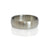Satin finished low dome palladium wedding band. Handmade by EC Design Jewelry in Minneapolis, MN using recycled metal.
