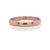 Low dome band in 14k rose gold. Handmade with recycled metal.