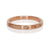 Rose gold and champagne diamond eternity band. Handmade by EC Design Jewelry in Minneapolis, MN using recycled metal and conflict-free stones.