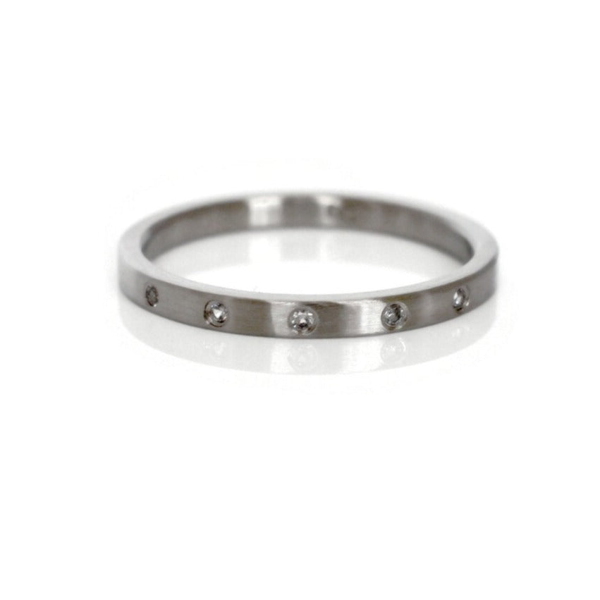 VK Designs Bi color 5mm Wedding Ring Size 9 - VK Designs
