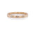 Three stone half eternity band in 14k yellow gold. Handmade by EC Design Jewelry in Minneapolis, MN.