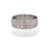 Wide hammered palladium band with scattered white diamonds. Handmade in Minneapolis, MN by EC Design Studio using recycled metal and conflict-free stones.