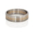 Ombre wedding band in palladium and white gold. Handmade with recycled metal.