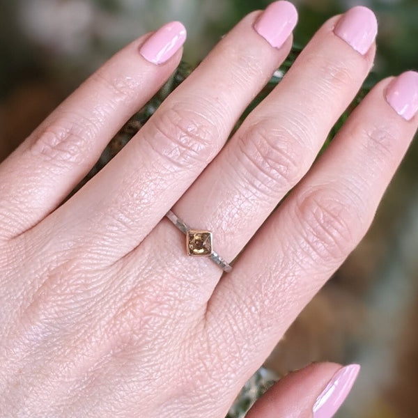 Raw champagne diamond Clearance