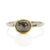 Brown Cushion Cut Diamond Ring in Palladium